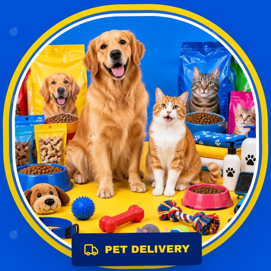 Cães, gatos e produtos do Pet Delivery Lar dos Pets